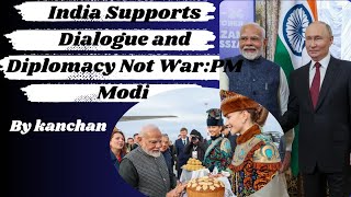 We Support Dialogue And Diplomacy Not War Says PM MODI In BRICS SUMMIT [upl. by Maillliw]