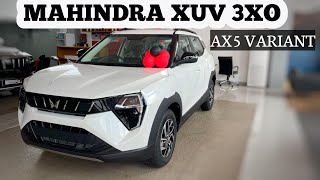 MAHINDRA XUV 3XO AX5 VARIANT DETAILED MALAYALAM REVIEW  ONROAD PRICE  FEATURES [upl. by Ahasuerus513]