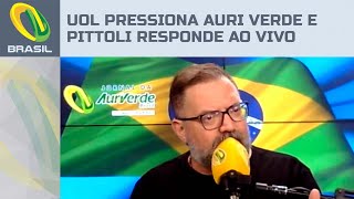 Jornalista do Uol pressiona Auri Verde Brasil e Alexandre Pittoli dá resposta ao vivo [upl. by Gillette]