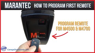 Marantec Opener Remote Program  How to program the 1st remote into models M4500 amp M4700 openers [upl. by Lisette213]