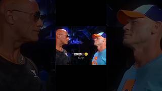 John Cena amp The Rock Then vs Now 🥹 Edit [upl. by Airebma]