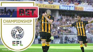 Hull City vs Sunderland  EFL Championship 202324  Football Simulation PES 21 [upl. by Hinkel696]