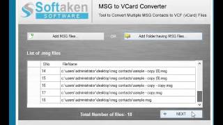 msg to vcf converter to convert msg contacts to vcard files [upl. by Rehpotsirhc]