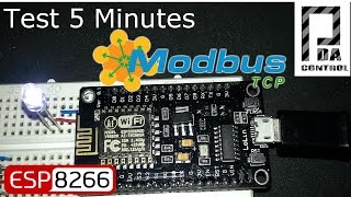 NodeMCU ESP8266 12E Modbus TCPIP Control IO  PDAControl [upl. by Saied]