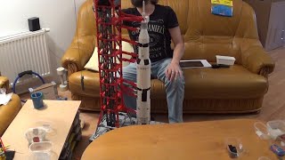 LEGO speedbuild MOC 60088  Launch Tower Mk I for Saturn V 2130992176 with Crawler  Complete [upl. by Iztim]