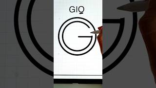 LOGO GIO logo logotipo idea tattooidea dibujos cutedrawing drawing nameart shorts monogram [upl. by Zedekiah]