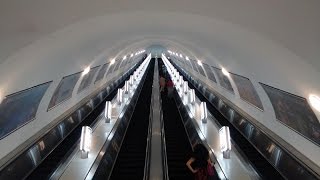 Almaty Metro  Full Tour Kazakhstan Метро Алматы  Полный тур Казахстан [upl. by Barri558]