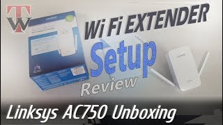 Linksys AC750 Wifi Range Extender Unboxing Setup amp Review [upl. by Wilkins]