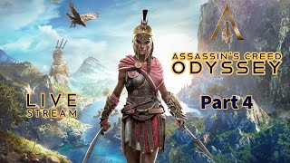 AC Odyssey  No commentary  Part 4  Live  Full Game Walkthrough [upl. by Kaliope]