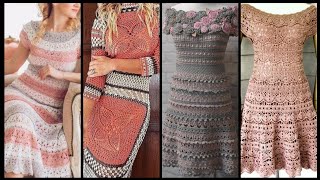 hottest and classy crochet knee length skirter dressbodycon dress party wear dress [upl. by Avi]