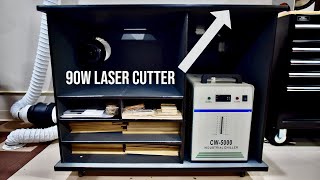 90W Laser Cutter From Scratch  Custom Cabinet Part 1 [upl. by Fortna]