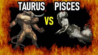 TAURO VS PISCIS QUIEN GANA PELEA  WHO WINS FIGHT  TAURUS PISCES [upl. by Novia766]