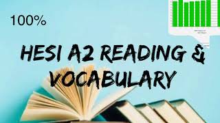 Hesi A2 Reading and Vocabulary Full Review [upl. by Corell]