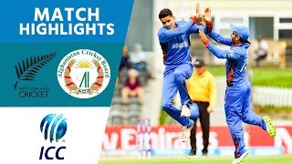 Afghanistan Smash Hosts NZL  New Zealand vs Afghanistan  U19 Cricket World Cup 2018  Highlights [upl. by Efioa]