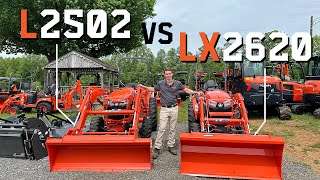 Kubota L2502 vs LX2620 [upl. by Anrim15]