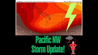 Pacific Northwest Weather Cold upper level low over the region [upl. by Elletsirk]