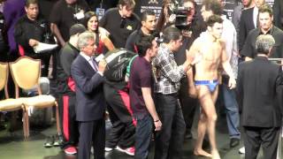 Chavez Jr vs Martinez Weigh In [upl. by Arrait]