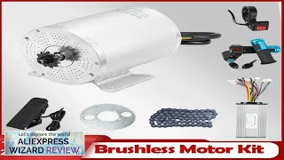 72V 3000W Motor Kit 48V 2000W 1500W Electric Brushless Motor for Electric Review [upl. by Koeppel]