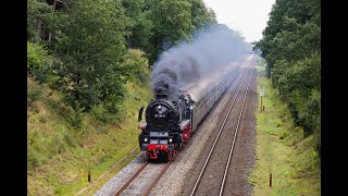 Dampflok 012 1046 01 1104 mit Sonderzug nach Westerland  Sylt mit 218 4539 [upl. by Sofer]