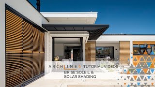 Brise Soleil and Solar Shading  ARCHLineXP tutorial [upl. by Hugon655]