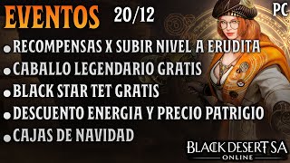 BLACK DESERT SA  CABALLO LEGENDARIO GRATIS  BS TET GRATIS  PATRIGIO  ERUDITA  BDO Español  PC [upl. by Sofer]