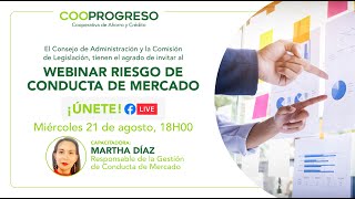 Webinar Riesgo de Conducta de Mercado [upl. by Bogusz]