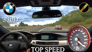 Bmw e90 330D Pov Onboard Top Speed Drive on German Autobahn [upl. by Luas]