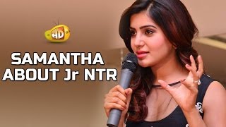 Samantha About Jr NTR  Autonagar Surya Success Meet [upl. by Ybot]