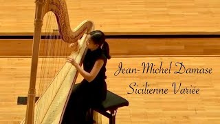 JeanMichel Damase Sicilienne Variée pour harpe op30 [upl. by Wanids879]