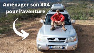 Comment aménager un 4x4 Mitsubishi Pajero pour un road trip façon campingcar sans tente de toit [upl. by Scharaga]