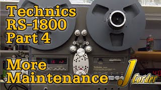 Technics RS1800 Part 4  More Maintenance [upl. by Ynaffik]