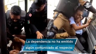 Policías someten con violencia a volantero en Ecatepec [upl. by Abbot]