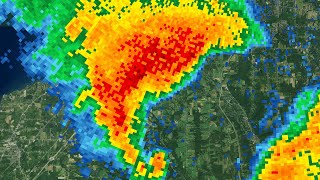 2024 Eden New York Supercell Radar Loop [upl. by Lewan]