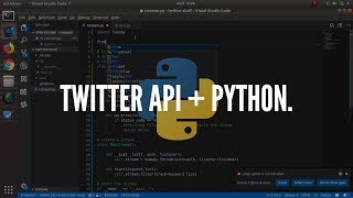 Live Tweets with Python  Twitter Streaming API and Tweepy Library [upl. by Labina]