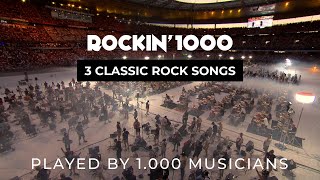 Epic Performance 1000 Musicians Play Classic Rock Hits [upl. by Ainad372]