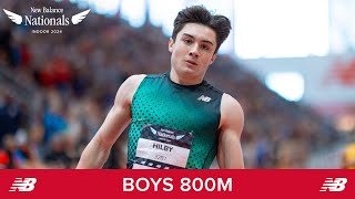 Boys 800m  New Balance Nationals Indoor 2024 [upl. by Honig316]