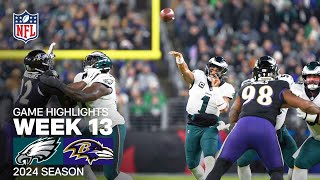 Philadelphia Eagles vs Baltimore Ravens  2024 Week 13 Game Highlights [upl. by Lulu2]