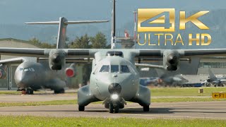 4K CASA C295W from Airbus Military Special Tail EC001 departure at Airpower 2022 Zeltweg LOXZ [upl. by Dylana26]