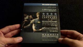 The Social Network TwoDisc BluRay Review and Unboxing [upl. by Averil969]