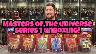 Mattel Masters of the Universe Origins Series 1 2020 Unboxing and Review HeMan Skeletor Beast Man [upl. by Nolly798]