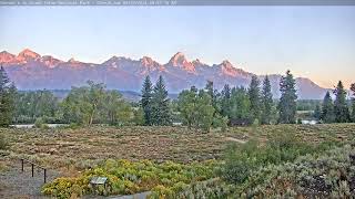 Teton Time Lapse of sunrise viewed from Dornans on August 27 2024 [upl. by Auria]