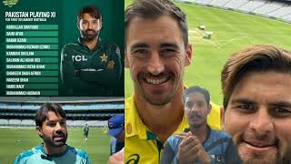 Park credit card playing 11 first ODI Pakistan Australia Pakistani mediana halogen captain razwan [upl. by Gorski216]