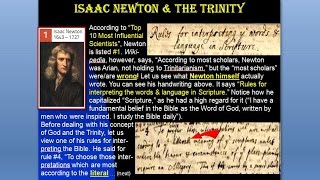 ISAAC NEWTON amp THE TRINITY [upl. by Airdnaid448]