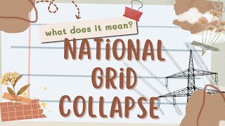 National Grid collapse Explained in one minute [upl. by Bolanger961]