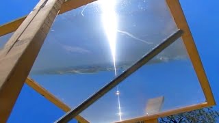 Fresnel Lens Solar Tracker Afternoon Stationary Target Sun Power Ray greenpowerscience [upl. by Adnuhsat675]