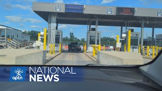 Border crossing at Akwesasne now had dedicated lane for citizens  APTN News [upl. by Glenden]