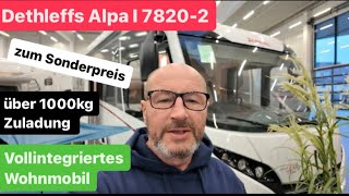 Dethleffs Alpa I 78202  Vollintegriertes Wohnmobil mit Hecksitzgruppe  KurzRoomtour [upl. by Coyle]