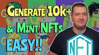 How To Create An ENTIRE NFT Collection 10000 amp MINT In Under 1 Hour Without Coding Knowledge [upl. by Euqinmod]