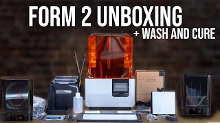 Formlabs Form 2 Unboxing  Formlabs Wash and Cure Unboxing [upl. by Kamp]