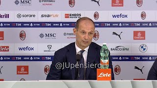 ALLEGRI post MilanJuve 01 conferenza stampa quotNon sta in cielo né in terra che il monte ingaggiquot [upl. by Nihs676]